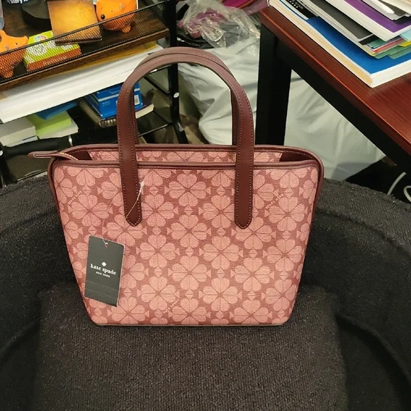Kate Spade Pink Floral Tote Bag And Crossbody - Picture 2 of 6
